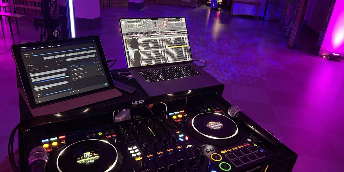 DJ-Setup im Einsatz